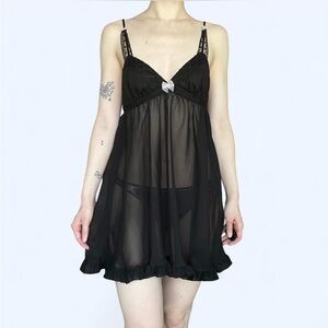 Betsey Johnson Babydoll Slip Dress